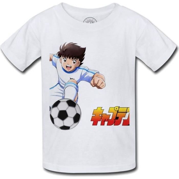 T-shirt Enfant Olive et Tom Captain Tsubasa Manga Cartoon Nouveau Football
