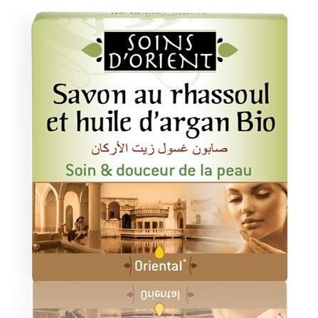SOINS D'ORIENT Savon au Rhassoul et à l'Huile d'argan - Bio - 100 g