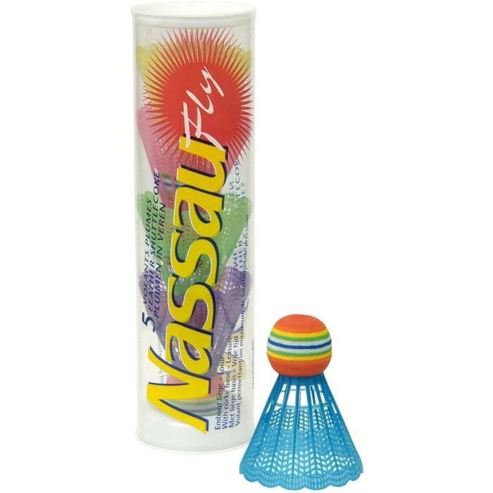 NASSAU lot de 5 volants de badminton