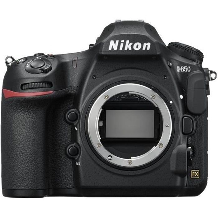 Nikon D850 Appareil photo numérique Reflex 45.7 MP Cadre plein 4K - 30 pi-s corps uniquement Wi-Fi, Bluetooth noir