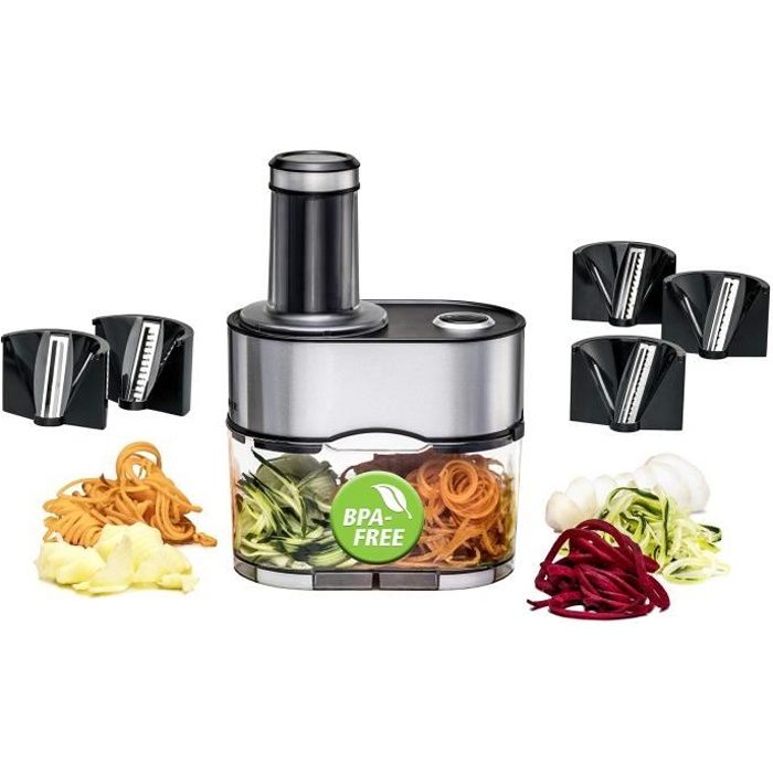 Rommelsbacher Gnudel Coupe-légumes électrique en acier inoxydable 2,5 l - EGS 80