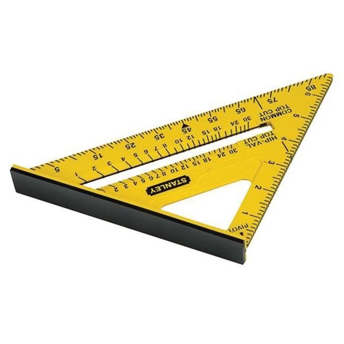 STANLEY Equerre double couleur Quick Square - 175mm