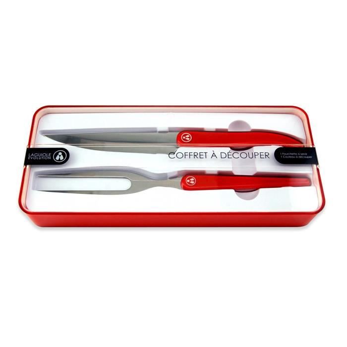 LAGUIOLE Set 2 pièces à Découper ROUGE