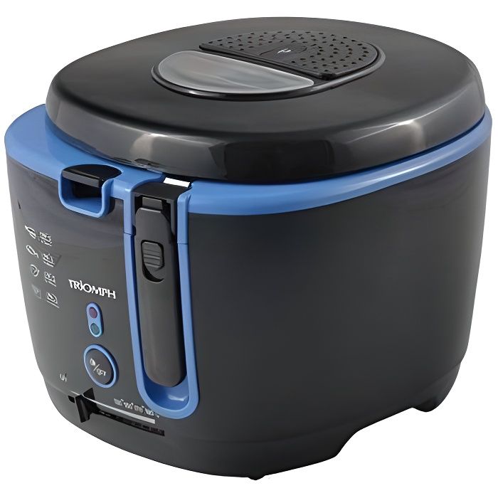 TRIOMPH 3700104515406 ETF1540 Friteuse électrique, 1800 W, 2.5 liters, Noir - - Triomph