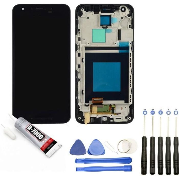 Ecran complet: Vitre + LCD sur châssis compatible avec LG Google Nexus 5X Taille 5.2\