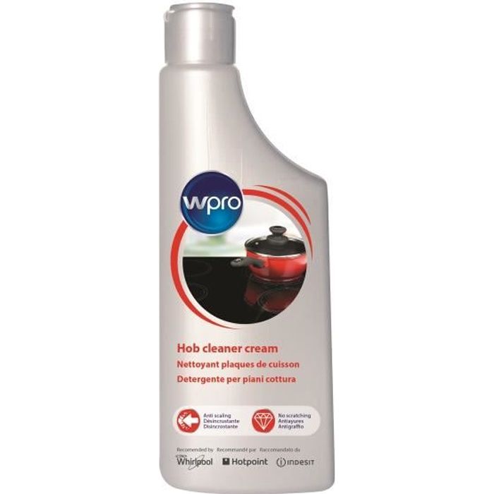 WPRO VTC101 Nettoyant plaque vitrocéramique et induction