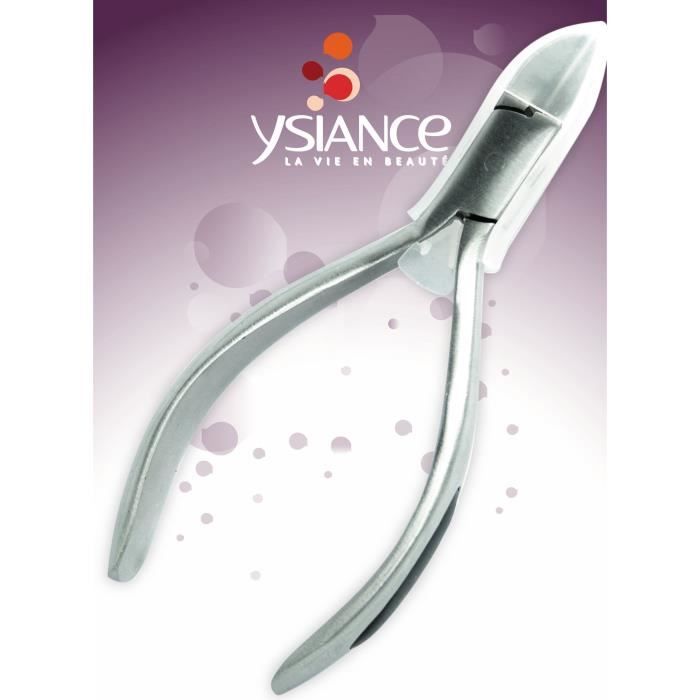 YSIANCE - PINCE A ONGLE - EN NOIR ET ARGENT - 119 MM