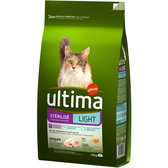 ULTIMA STERILISE LIGHT - Croquettes pour chat - 1.5KG