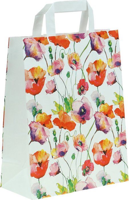 Sacs En Papier Kraft Avec Anses - Lot De 250 Sacs Blancs 22x28cm Pour Boutique, Cadeaux Et Événements