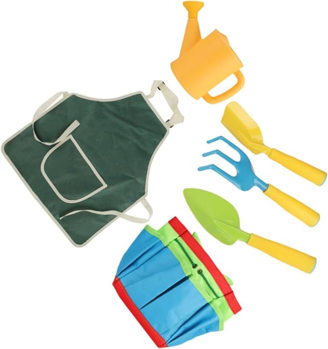 ROBOTIME Kit Jardin 18 Pièces – Arrosoir, Gants, Tablier, Chapeau, Sac – Dès 3 Ans – Outils Adaptés