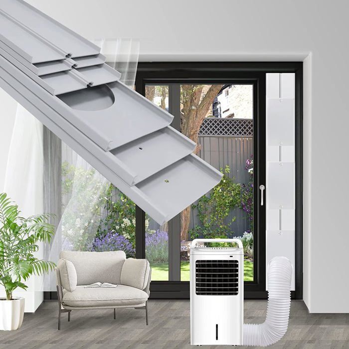 Kit Fenêtre Pour Climatiseur Mobile - Plaque Glissière 6" + Adaptateur Conduit Réglable