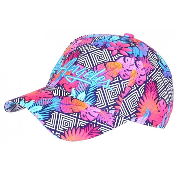 Casquette De Baseball Enfant Rose Et Bleu Brillant - Neuve Avec étiquettes, Fermeture à Crochet Et Boucle