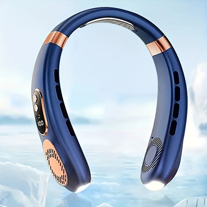 1pc-Mini ventilateur USB portable ventilateur de refroidissement pour le cou parfait pour la maison et les voyages-bleu - Nobrand