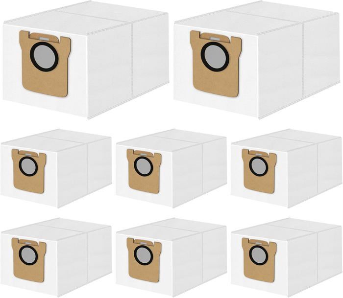 6 Sacs à Poussière Compatibles Dreame X40 Ultra / X50 Ultra / X30 Pro Ultra / L10s Ultra - Grande Capacité & Filtration 99.9%