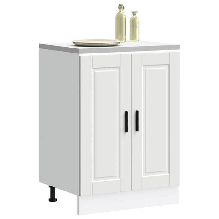 vidaXL Armoire de cuisine Porto blanc bois dingénierie 853917
