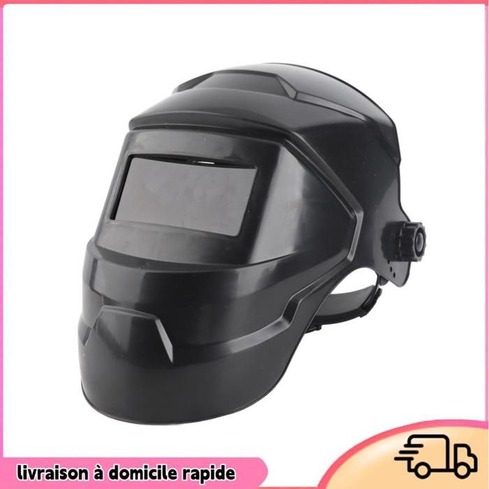 Casque De Soudage Auto-obscurcissant - Masque De Soudeur Avec Filtre DIN 9-13 - Grande Visière 11x9 Cm - Alimentation Solaire Et Batterie