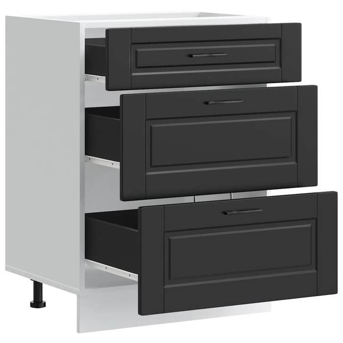 Promotion mai * Armoire de cuisine - Buffet de cuisine - Porto noir EU9635854260
