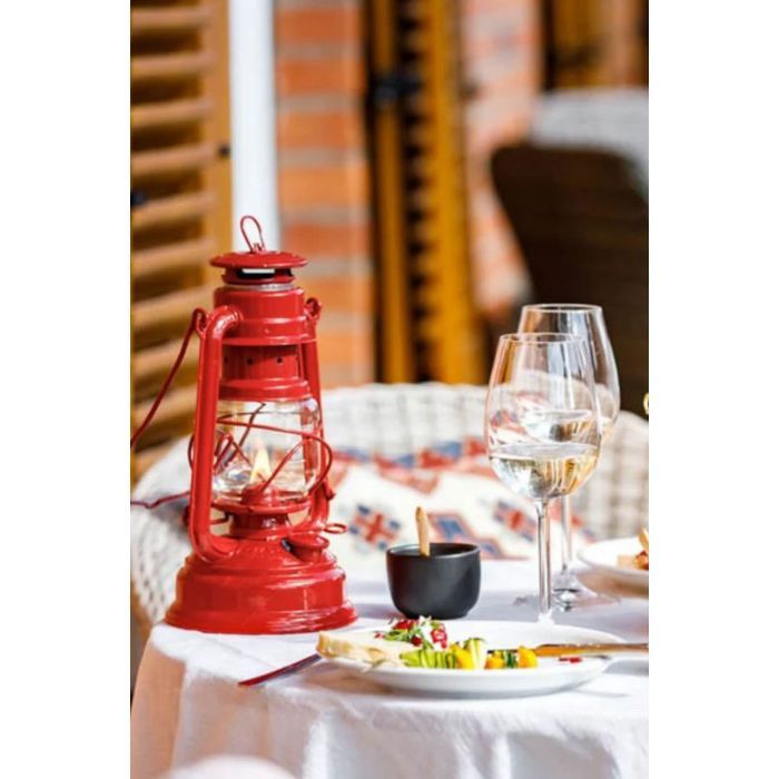 Lampe - lanterne - eclairage dappoint de camping Feuerhand Lampe à huile tempête rouge rubis 276