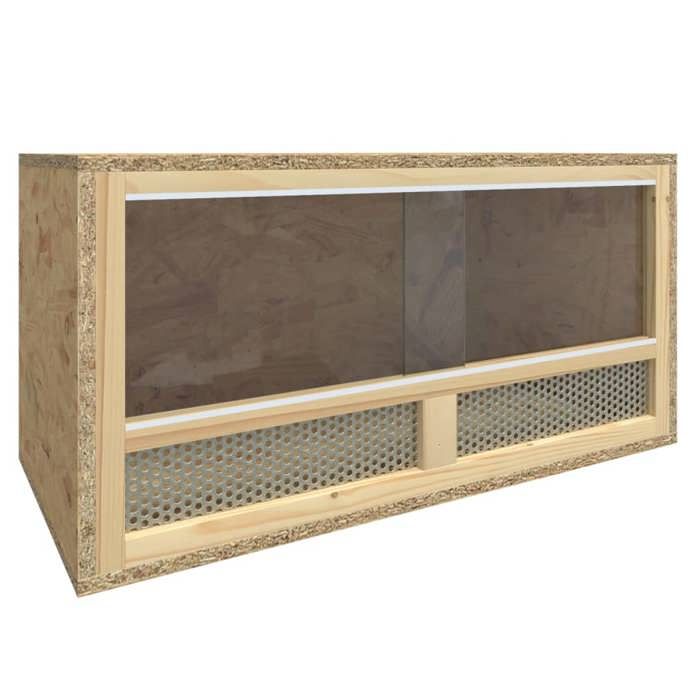 Comparer les prix de [27606]Terrarium Bois dingénierie 60x30x30 cm - pour extérieurdesign élégantPoids:7.1