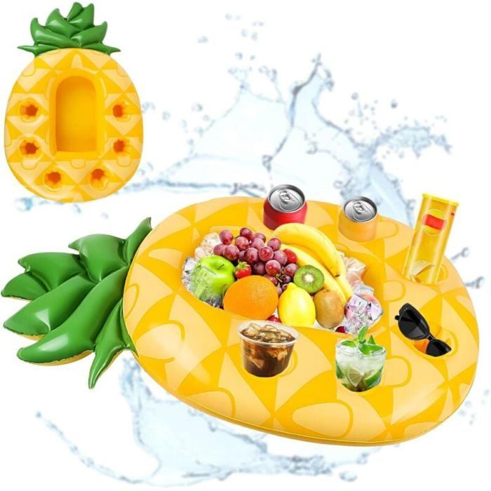 Ananas Porte Gobelet Gonflable, Bar Flottant pour Piscine,Porte Boisson Gonflable, Ananas Plateau Gonflable, Plateau CASCADE - Jardin Ananas Porte Gobelet Gonflable, Bar Flottant pour Piscine,Porte Boisson Gonflable, Ananas Plateau Gonflable, Plateau CASCADE - Jardin