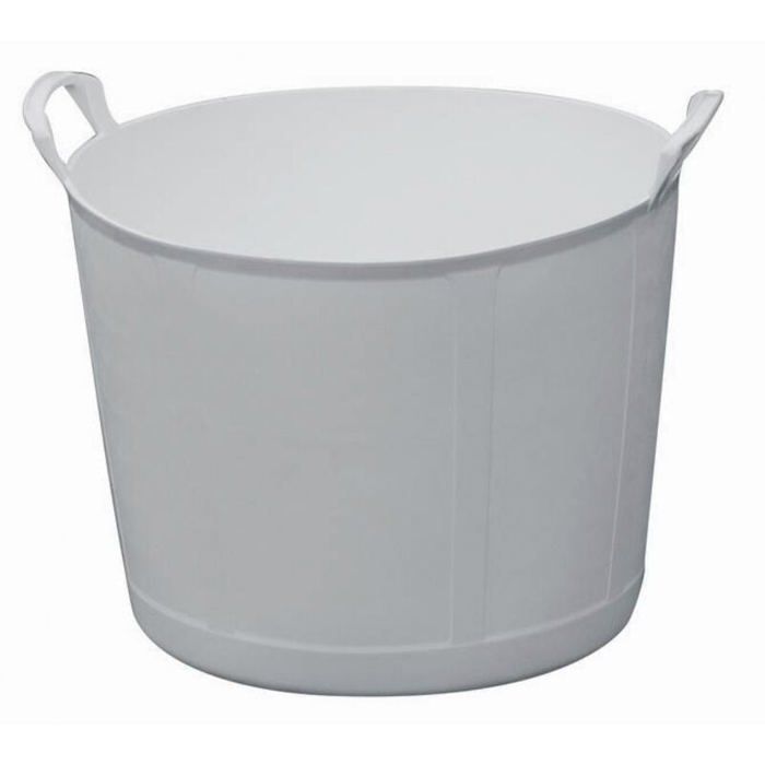 AUGE PLASTIQUE 42 LITRES BLANCHE RENFORCEE - 310211 Label