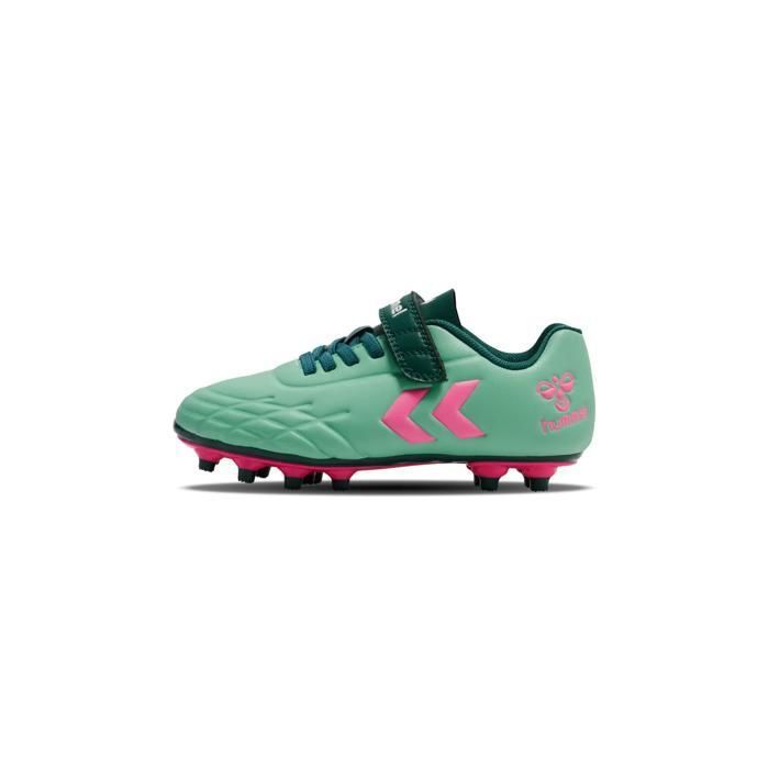 Chaussures de football bébé Hummel Top Star FG - june bug/pink flambe