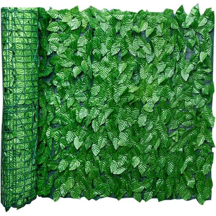 Haie artificielle lierre 05x3m brise vue intimité jardin balcon