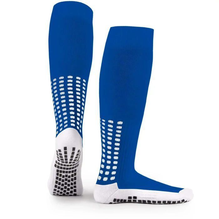 Chaussettes grip football - Genou - Bleues - LUX - Bleu
