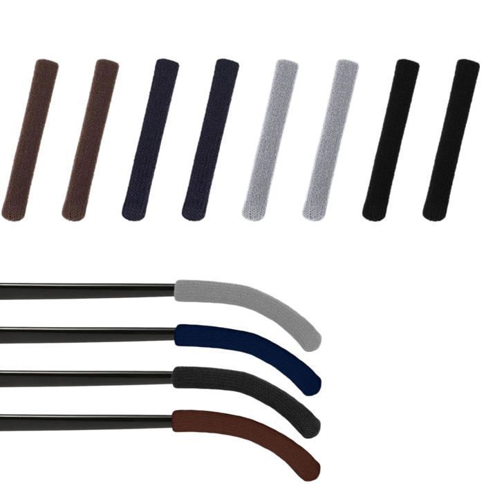 Coussinet Oreille Lunettes - 4 Paires -La couleur de limage est aléatoire - Coton Doux Couvre Branche - Soleil Lecture Aucunely