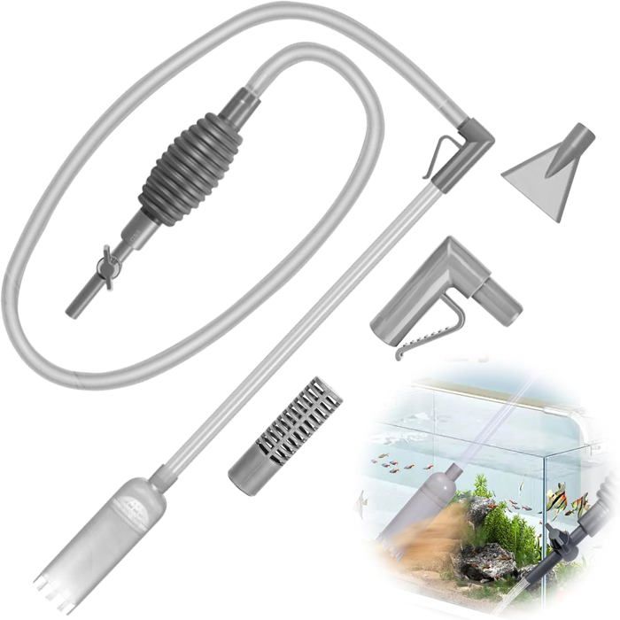 Aspirateur 3 En 1 Pour Aquarium-Kit De Nettoyage Pour Le Nettoyage Du Sol Du Gravier Et Du Sable-Changement DEau-Entretien [RD117]