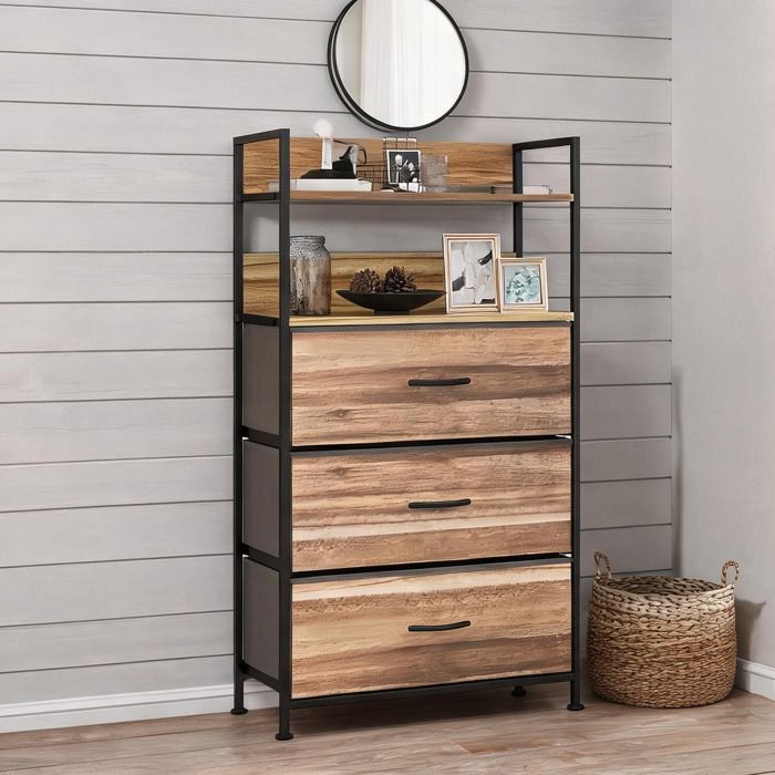 Colonne De Salle De Bain Armoire De Salle De Bain en Tissu non tissé (100 - Chêne Tissu non tissé (100 polyester) 60 x 29