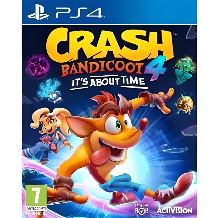 Jeu PS4 - Activision - Crash Bandicoot 4 - Aventure - 1 Joueur - Pegi 7+