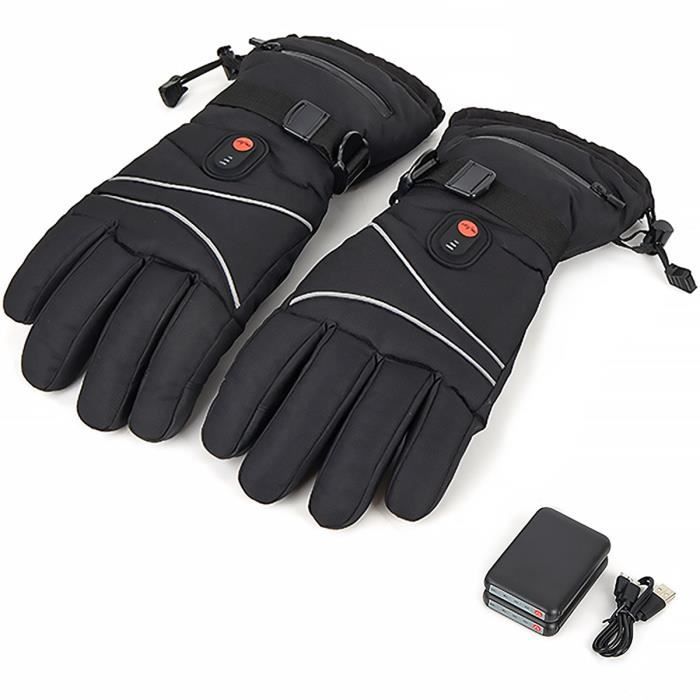 Gants Chauffants électriques Hiver - Imperméables, écran Tactile, 3 Températures (45-60°C), Pour Vélo, Pêche, Ski, Randonnée - 5