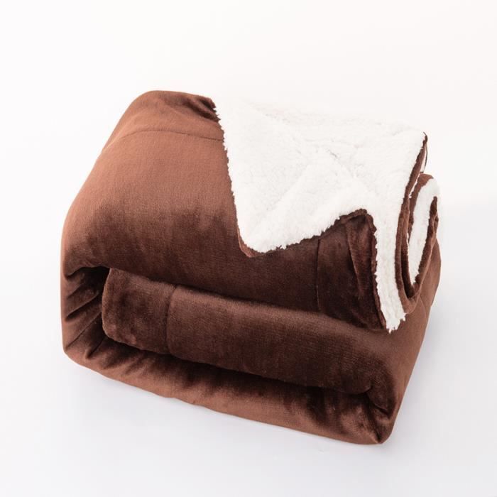 Couverture Noël Canapé Flanelle Rouge Blanche 130x160cm - Jeté Doux Pour Décoration Festive
