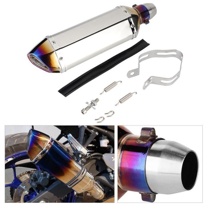 Échappement Moto Universel GP 51mm - Pot D'Échappement Aluminium Acier Inox Pour ATV, Scooter, Dirt Bike, Street Bike