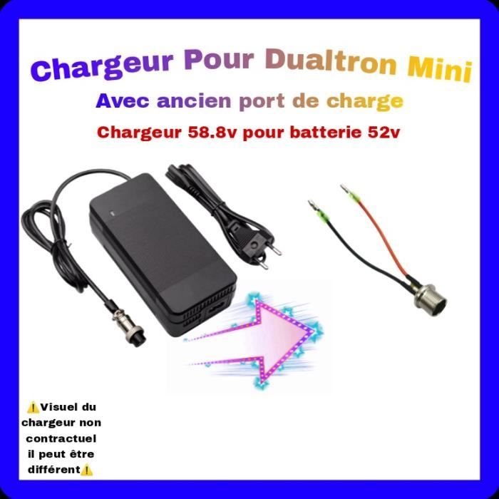 Chargeur 58.8V 2A Pour Batteries Lithium 48V/51.8V - Compatible Gyropodes, Trotinettes, Fauteuils Roulants