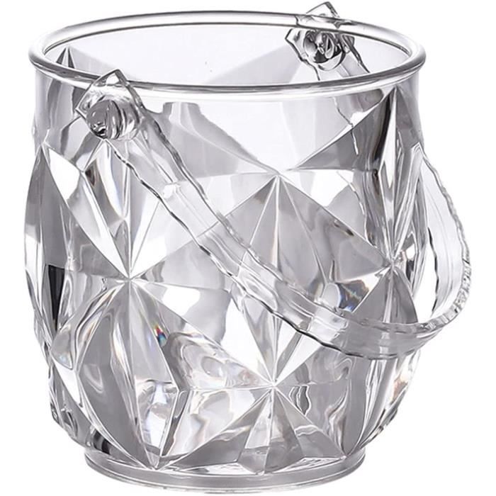 Seau à Glace Isolé 3L En Acier Inoxydable - Double Paroi Avec Couvercle, Pince Et Passoire - Pour Fêtes Et Apéros - 12