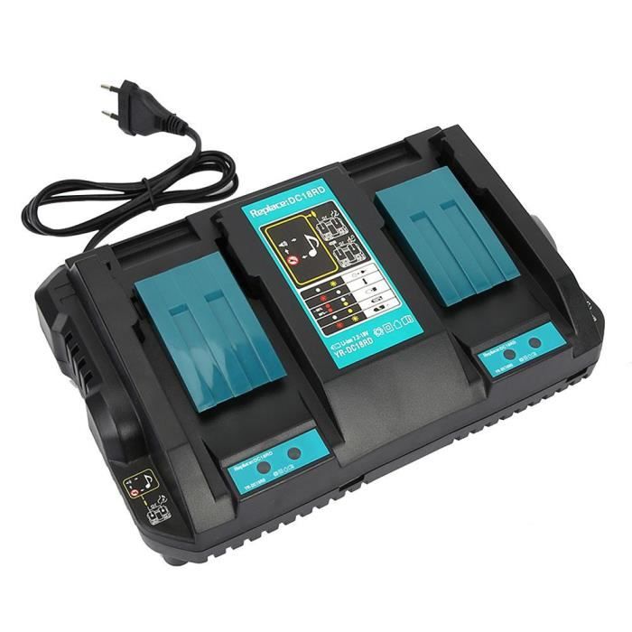 Chargeur de Batterie Lithium 14.4-18V DC18RD pour MAKITA BL1830 1850