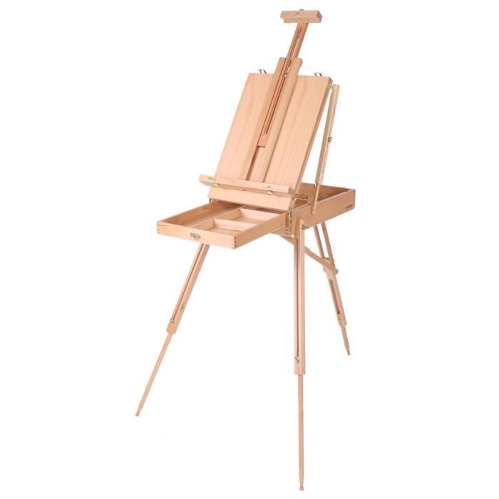 1 Pc Tableau Peinture Chevalet De Peinture En Bois Pliable Artiste