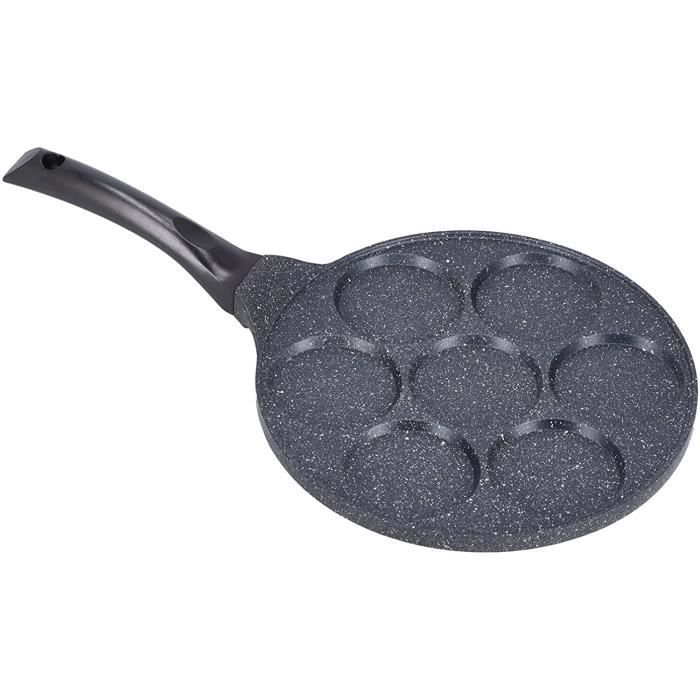 Grand Moule à Crêpes/oeufs Pan Pals - Forme Chauve-souris - Aluminium Vintage Avec Poignées Caoutchouc