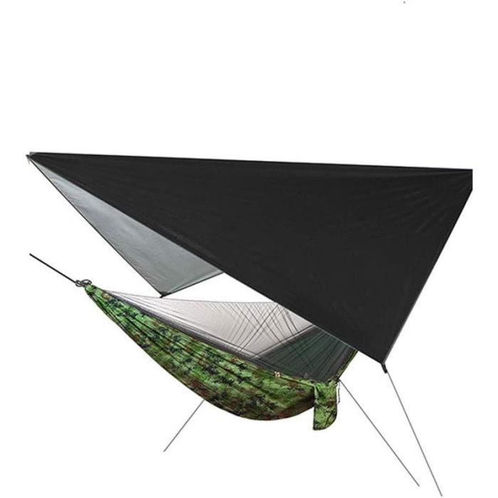 Camping Hamac Portable Hamac Avec Moustiquaire 2 Personnes Tente Extérieure Auvent Parachute