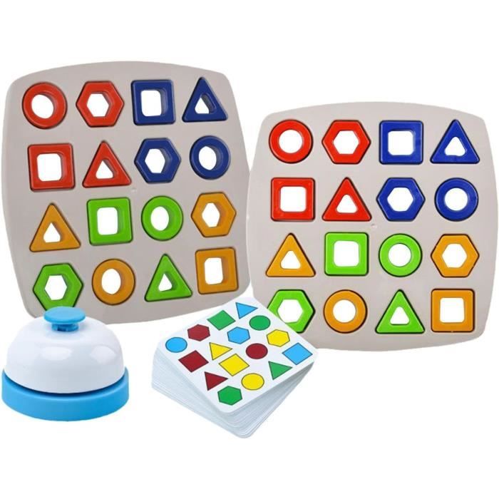 Jeu dassociation de formes - Montessori - Puzzle sensoriel - Jouet éducatif