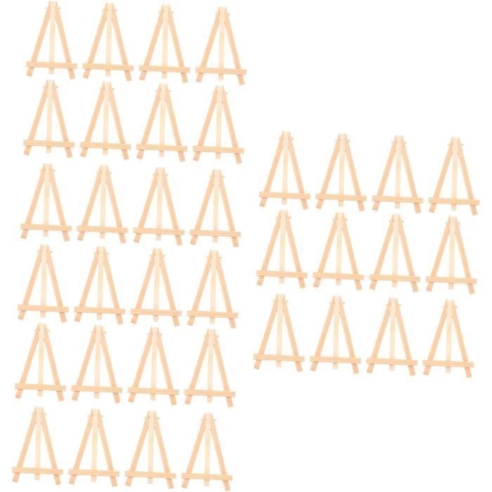 34 Pcs 9 * 16cm Mini Chevalets En Bois Pliable Mini Chevalet Bois