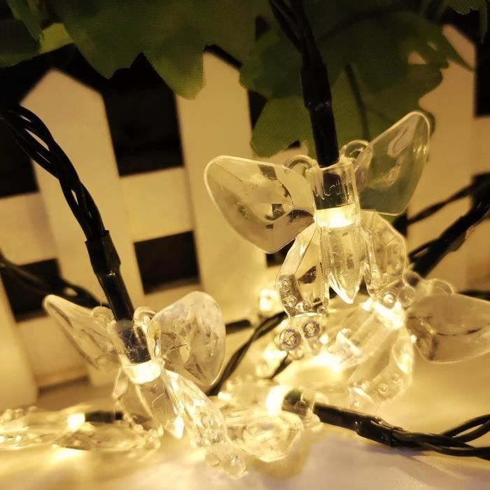 Décoration De Noël Guirlande Lumineuse Extérieure Solaire Guirlande