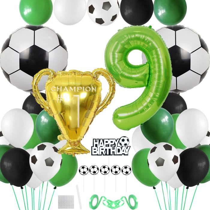 Pinata de Football - INBOXXARTY - Anniversaire - 12 Sacs Cadeau - 12 Bracelets - 12 Autocollants