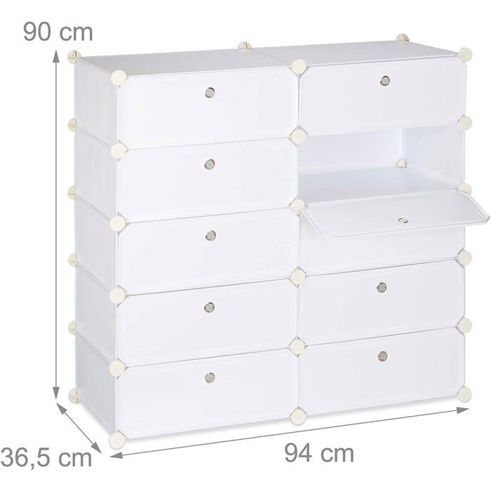 Porte-Revues Andrea House - Similicuir Blanc - 36x22x40 Cm - Range Magazines Design