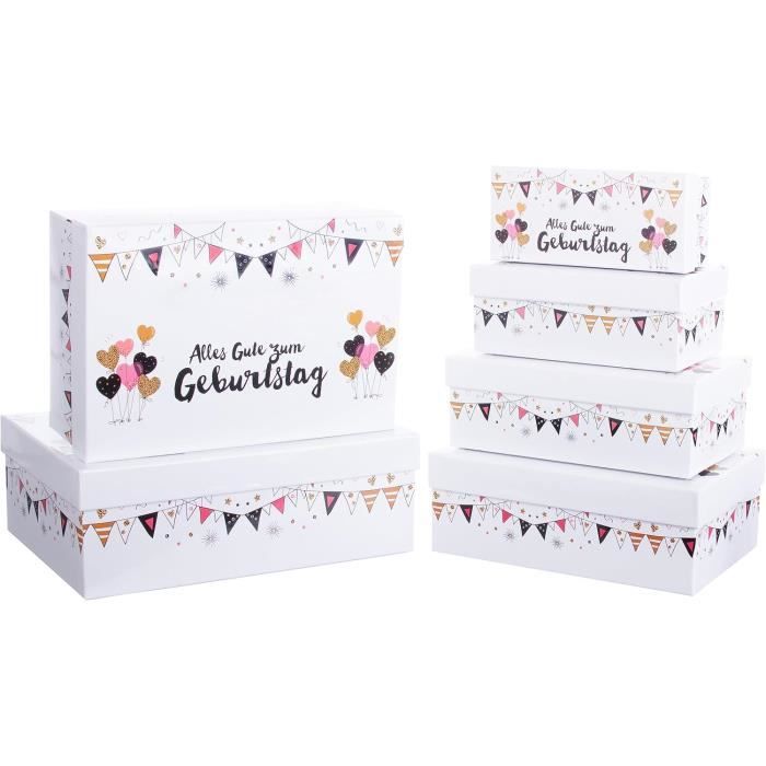 Boite Cadeau Vide Boîte Cadeau Verte Avec Couvercle Et Nœud - 25x18x8,5 Cm Pour Emballage Festif Boîte Carton Réutilisable