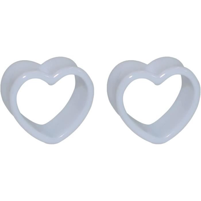 Beydodo Écarteur D Oreilles 4mm, Ecarteur Oreilles Plug 2 Pièces Noir