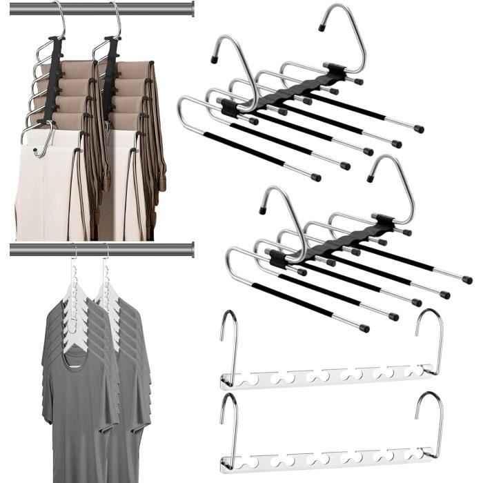 Lot De 50 Cintres Pour Vêtements En Bois - Parfait Pour Le Rangement De Pantalons Et L'agencement De Boutique