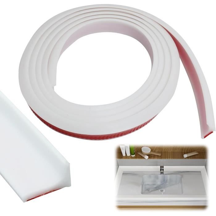 Joint Douche Silicone 200 Cm Noir – Barre De Seuil Anti-Éclaboussures, Étanche Et Facile à Poser